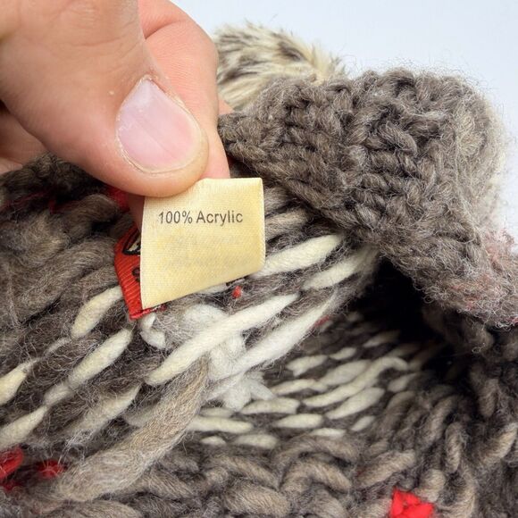 San Diego Hat Company Women's Knit Brim Winner Cap with Pom Pom - Picture 5 of 5